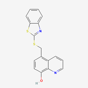 5-[(1,3-Benzothiazol-2-ylsulfanyl)methyl]quinolin-8-ol