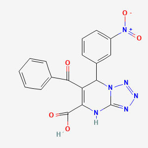 7-(3-Nitrophenyl)-6-(phenylcarbonyl)-4,7-dihydrotetrazolo[1,5-a]pyrimidine-5-carboxylic acid