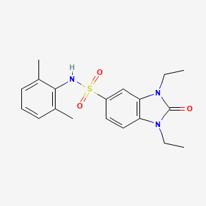 N-(2,6-dimethylphenyl)-1,3-diethyl-2-oxo-2,3-dihydro-1H-benzimidazole-5-sulfonamide