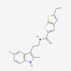 N-[2-(2,5-dimethyl-1H-indol-3-yl)ethyl]-5-ethylthieno[2,3-b]thiophene-2-carboxamide