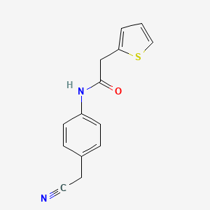 N-[4-(cyanomethyl)phenyl]-2-(thiophen-2-yl)acetamide