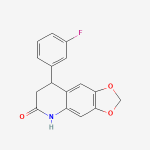 8-(3-fluorophenyl)-7,8-dihydro[1,3]dioxolo[4,5-g]quinolin-6(5H)-one