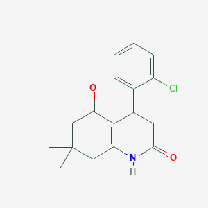 4-(2-chlorophenyl)-7,7-dimethyl-4,6,7,8-tetrahydroquinoline-2,5(1H,3H)-dione