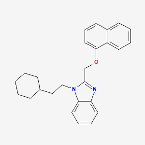 1-(2-cyclohexylethyl)-2-[(naphthalen-1-yloxy)methyl]-1H-benzimidazole