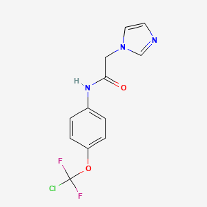 N-{4-[chloro(difluoro)methoxy]phenyl}-2-(1H-imidazol-1-yl)acetamide