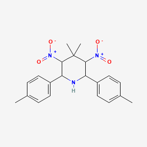 4,4-Dimethyl-2,6-bis(4-methylphenyl)-3,5-dinitropiperidine