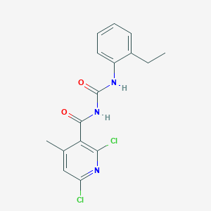 2,6-dichloro-N-[(2-ethylphenyl)carbamoyl]-4-methylpyridine-3-carboxamide