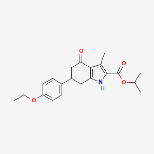 propan-2-yl 6-(4-ethoxyphenyl)-3-methyl-4-oxo-4,5,6,7-tetrahydro-1H-indole-2-carboxylate