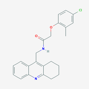 molecular formula C23H23ClN2O2 B11501578 2-(4-chloro-2-methylphenoxy)-N-(1,2,3,4-tetrahydroacridin-9-ylmethyl)acetamide 