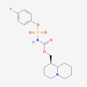 (1R)-octahydro-2H-quinolizin-1-ylmethyl [(4-fluorophenoxy)sulfonyl]carbamate