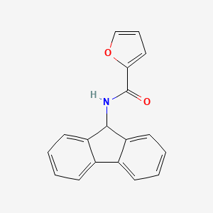 molecular formula C18H13NO2 B11501591 N-(9H-fluoren-9-yl)furan-2-carboxamide 