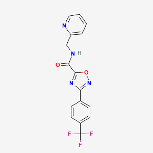 N-(2-pyridinylmethyl)-3-[4-(trifluoromethyl)phenyl]-1,2,4-oxadiazole-5-carboxamide