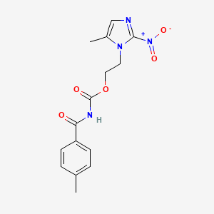 2-(5-methyl-2-nitro-1H-imidazol-1-yl)ethyl 4-methylbenzoylcarbamate