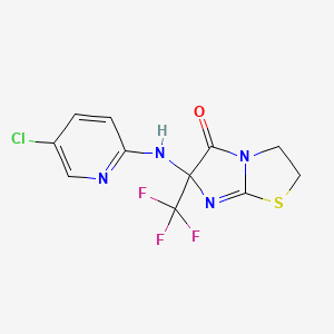 6-[(5-chloropyridin-2-yl)amino]-6-(trifluoromethyl)-2,3-dihydroimidazo[2,1-b][1,3]thiazol-5(6H)-one