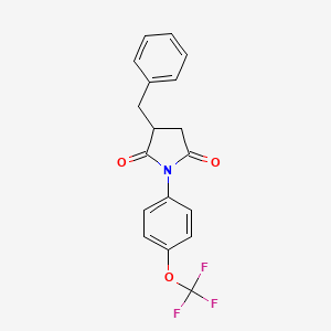 3-Benzyl-1-[4-(trifluoromethoxy)phenyl]pyrrolidine-2,5-dione