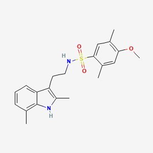 N-[2-(2,7-dimethyl-1H-indol-3-yl)ethyl]-4-methoxy-2,5-dimethylbenzenesulfonamide