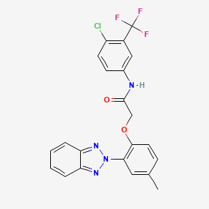 2-[2-(2H-benzotriazol-2-yl)-4-methylphenoxy]-N-[4-chloro-3-(trifluoromethyl)phenyl]acetamide