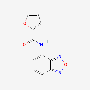 molecular formula C11H7N3O3 B11501958 N-(2,1,3-benzoxadiazol-4-yl)furan-2-carboxamide 