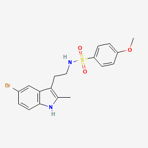 N-[2-(5-bromo-2-methyl-1H-indol-3-yl)ethyl]-4-methoxybenzenesulfonamide