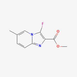 molecular formula C10H9FN2O2 B11501982 Methyl 3-fluoro-6-methylimidazo[1,2-a]pyridine-2-carboxylate 