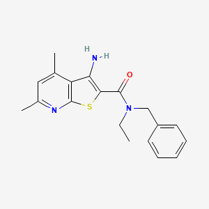 3-amino-N-benzyl-N-ethyl-4,6-dimethylthieno[2,3-b]pyridine-2-carboxamide