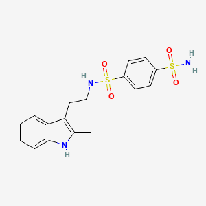 N-[2-(2-methyl-1H-indol-3-yl)ethyl]benzene-1,4-disulfonamide