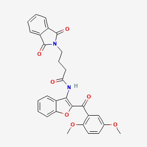 N-{2-[(2,5-dimethoxyphenyl)carbonyl]-1-benzofuran-3-yl}-4-(1,3-dioxo-1,3-dihydro-2H-isoindol-2-yl)butanamide