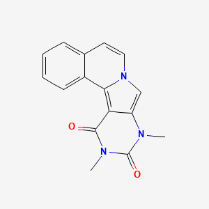 molecular formula C16H13N3O2 B11502080 8H-6a,8,10-Triazabenzo[c]fluorene-9,11-dione, 8,10-dimethyl- 