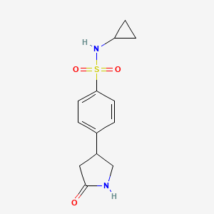 N-cyclopropyl-4-(5-oxopyrrolidin-3-yl)benzenesulfonamide