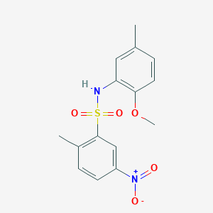 N-(2-methoxy-5-methylphenyl)-2-methyl-5-nitrobenzenesulfonamide