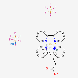 molecular formula C27H33N5O2PRu.PF6.NaPF6 B1150218 RuBi-GABA-PMe3 