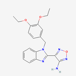 4-[1-(3,4-Diethoxy-benzyl)-1H-benzoimidazol-2-yl]-furazan-3-ylamine