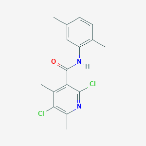 2,5-dichloro-N-(2,5-dimethylphenyl)-4,6-dimethylpyridine-3-carboxamide