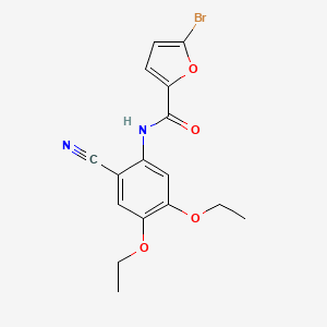 5-bromo-N-(2-cyano-4,5-diethoxyphenyl)furan-2-carboxamide