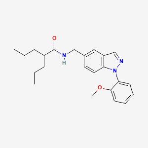 N-[[1-(2-Methoxyphenyl)-1H-indazol-5-yl]methyl]-2-propylpentanamide