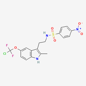 N-(2-{5-[chloro(difluoro)methoxy]-2-methyl-1H-indol-3-yl}ethyl)-4-nitrobenzenesulfonamide