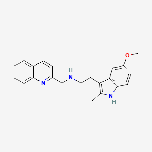 2-(5-methoxy-2-methyl-1H-indol-3-yl)-N-(quinolin-2-ylmethyl)ethanamine