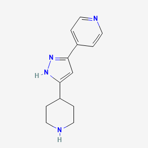 molecular formula C13H16N4.2HCl B1150247 4-[5-(4-piperidinyl)-1H-pyrazol-3-yl]Pyridine 