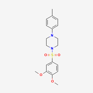 1-[(3,4-Dimethoxyphenyl)sulfonyl]-4-(4-methylphenyl)piperazine