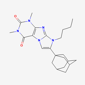 7-(Adamantan-1-YL)-8-butyl-1,3-dimethyl-1H,2H,3H,4H,8H-imidazo[1,2-G]purine-2,4-dione