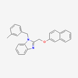 1-(3-methylbenzyl)-2-[(naphthalen-2-yloxy)methyl]-1H-benzimidazole