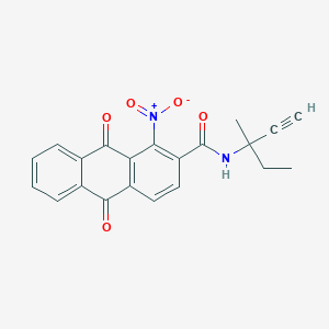 N-(3-methylpent-1-yn-3-yl)-1-nitro-9,10-dioxo-9,10-dihydroanthracene-2-carboxamide