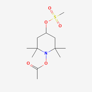 1-(Acetyloxy)-2,2,6,6-tetramethylpiperidin-4-yl methanesulfonate