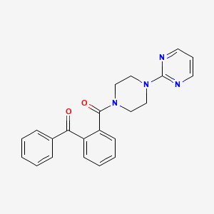 2-[4-(2-Benzoylbenzoyl)piperazin-1-yl]pyrimidine