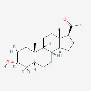 molecular formula C21H25D5O2 B1150269 Allopregnanolone-d5 