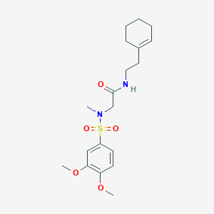 Acetamide, N-(2-cyclohex-1-enylethyl)-2-[(3,4-dimethoxy-benzenesulfonyl)(methyl)amino]-