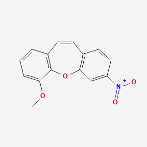 molecular formula C15H11NO4 B11502704 6-Methoxy-3-nitrodibenzo[b,f]oxepine 