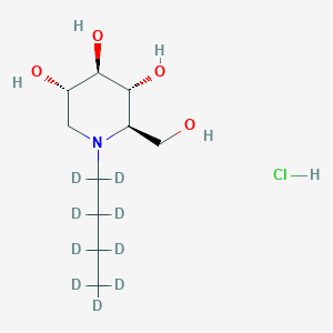 molecular formula C10H12D9NO4.HCl B1150271 Miglustat-d9 hydrochloride 