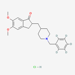 molecular formula C24H24D5NO3.HCl B1150272 Donepezil-d5 hydrochloride 