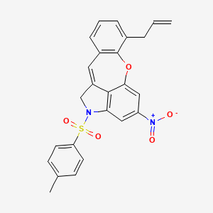 7-Allyl-2-[(4-methylphenyl)sulfonyl]-4-nitro-1,2-dihydro[1]benzoxepino[4,3,2-cd]indole